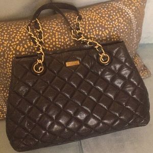 Kate Spade authentic black quilted chain bag